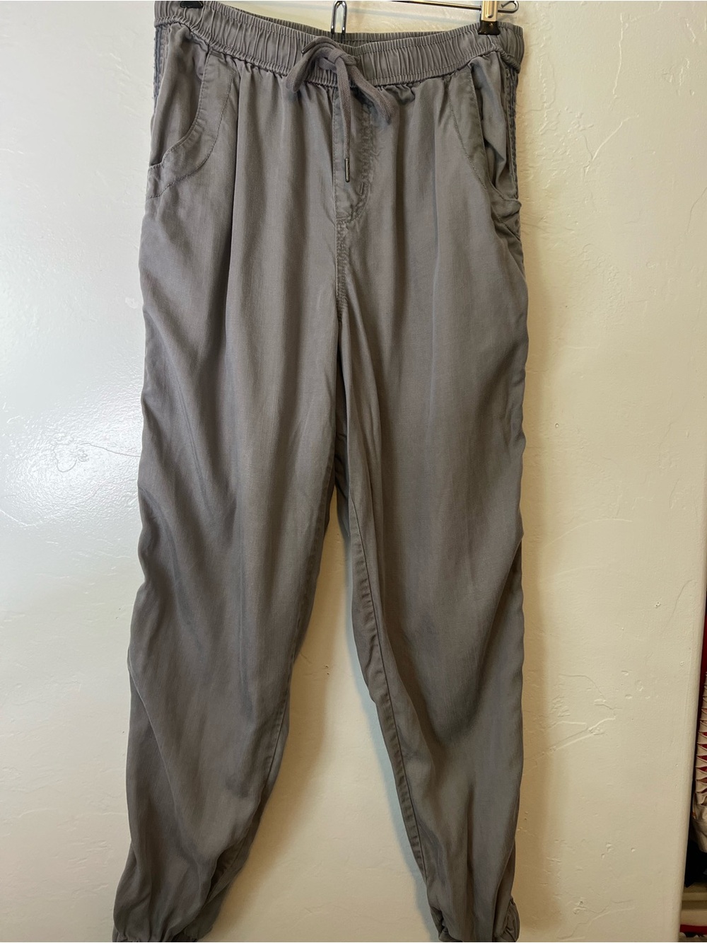 Knox Rose Knox Rose Gray Casual Joggers w/Side Ribbon Pattern Size XS